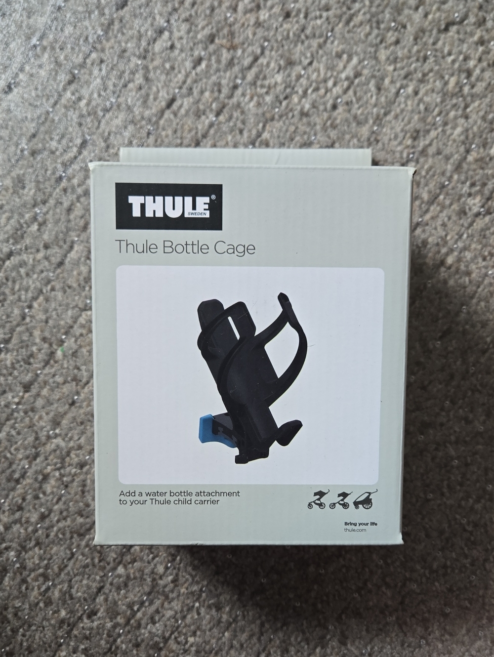 Thule Bottle Cage - Black with Blue Accent
